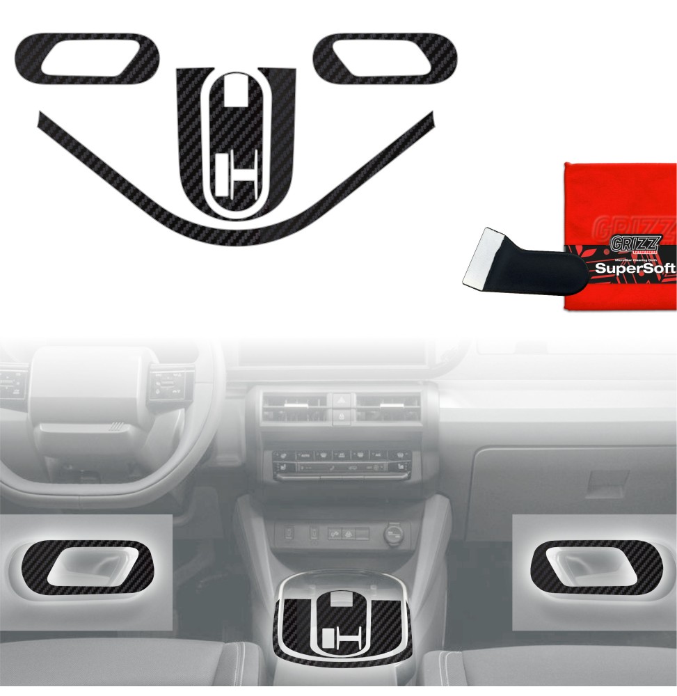 Folia do wnętrza Fiat Grande Panda (2025-2026) GRIZZ 5w1 Karbonowa Antyodciskowa