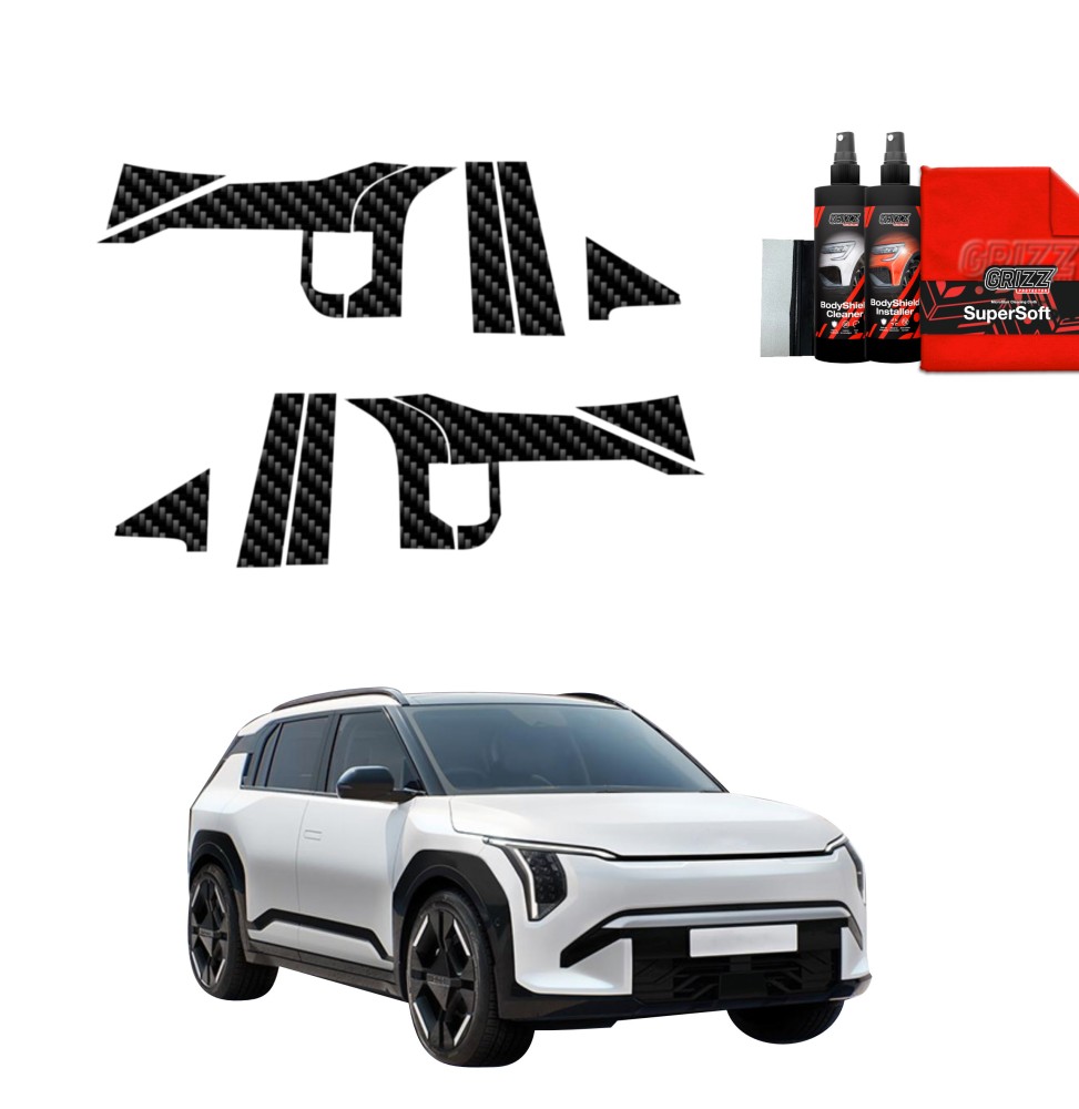 12w1 Folia karbonowa na słupki do Kia EV3 GT Line (2025-2026)