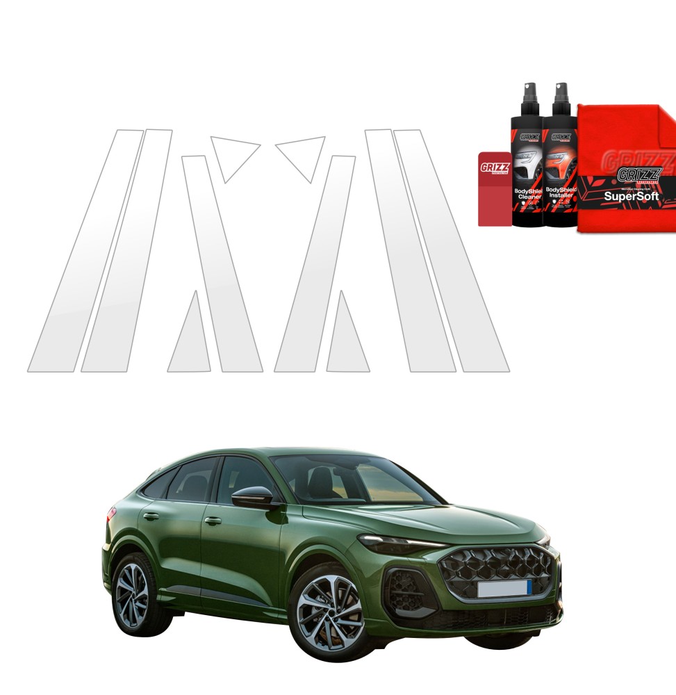 10w1 Folia okleina PPF na słupki do Audi Q5 Sportback (2025-2026)
