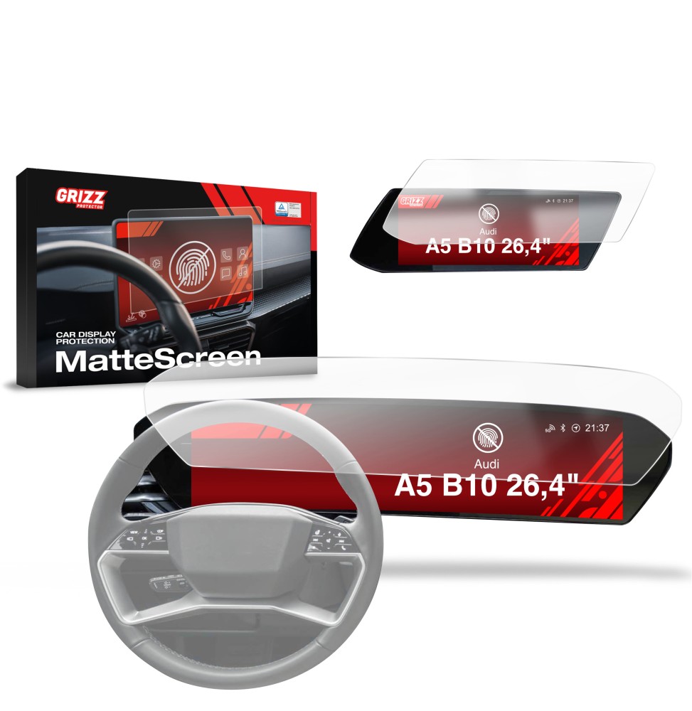 Folia antyodciskowa na ekran Audi A5 B10 (2025-2026) matowa Grizz 2w1
