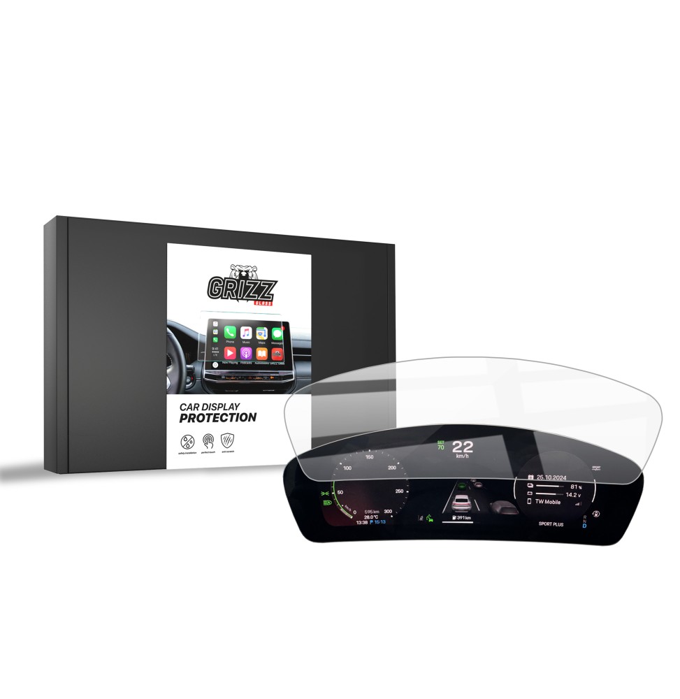 Folia ceramiczna na ekran Porsche Macan 4 Virtual Cockpit (2025-2026) Grizz