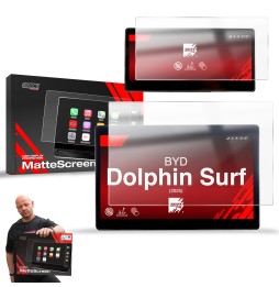 2w1 Folia antyodciskowa na ekran BYD Dolphin Surf (2025-2026) matowa Grizz