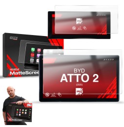 2w1 Folia antyodciskowa na ekran BYD ATTO 2 12,8" (2025-2026) matowa Grizz
