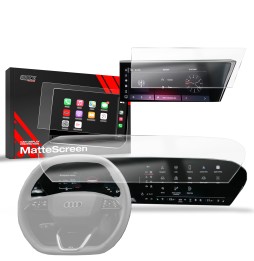 2w1 Folia antyodciskowa na ekran Audi Q5 14,5" (2025-2026) matowa Grizz