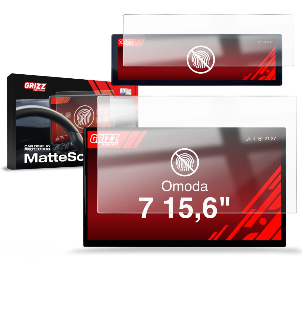 Folia antyodciskowa na ekran OMODA 7 15,6" (2025-2026) matowa Grizz 2w1