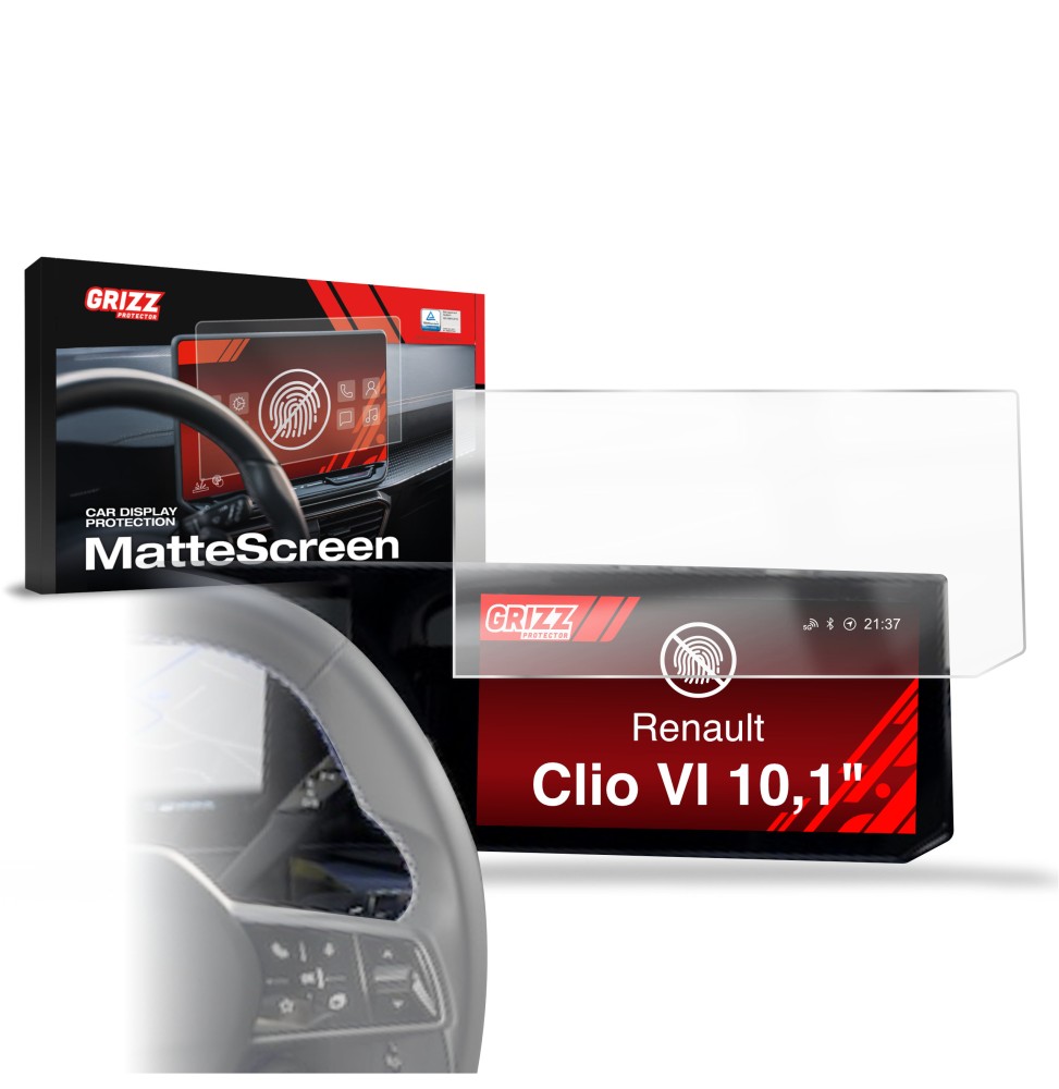 Folia antyodciskowa na ekran Renault Clio 6 10,1" (2026) matowa Grizz