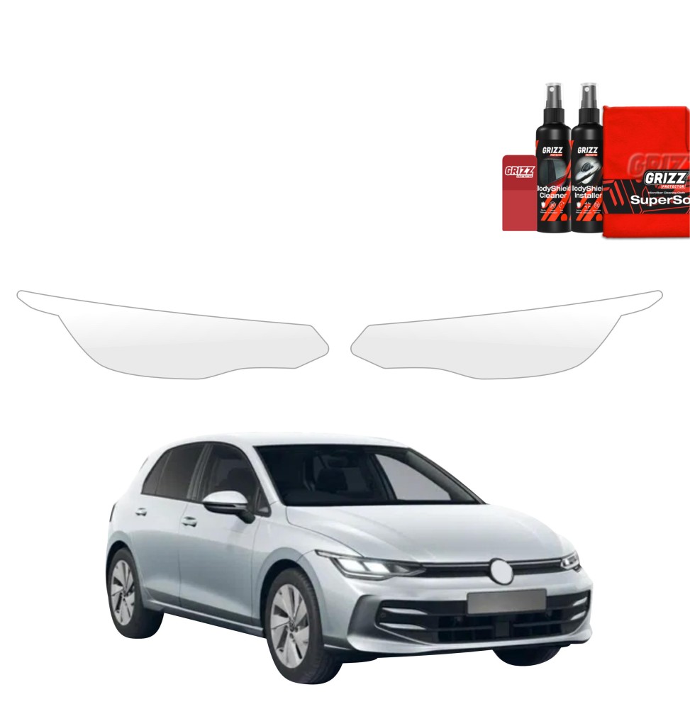 2w1 Folia ochronna na lampy Grizz do Volkswagen Golf 8 Variant (2024-2026) 
