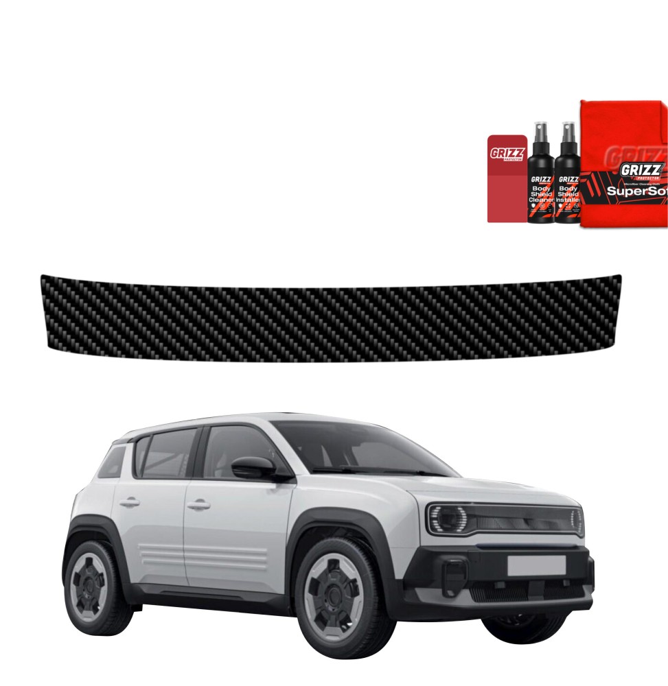 Folia karbonowa na próg bagażnika do Renault R4 (2025-2026)