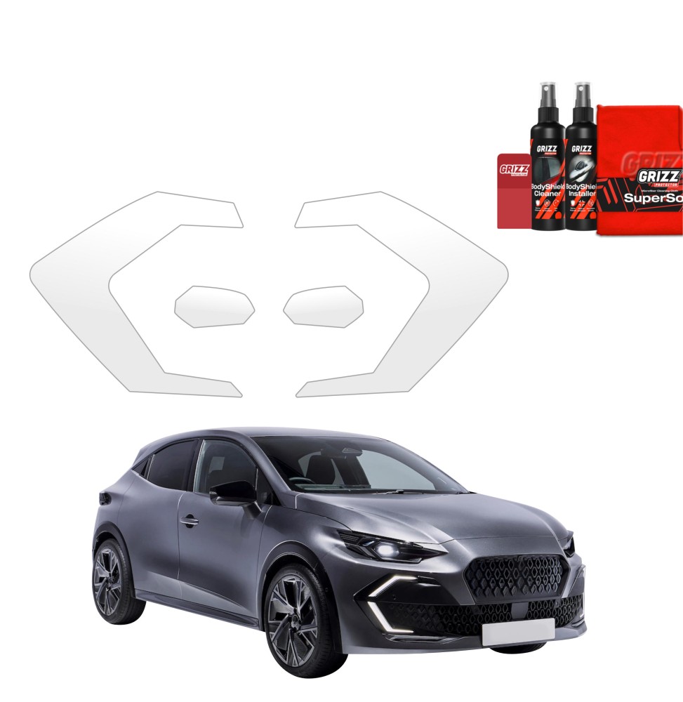 4w1 Folia ochronna na lampy Grizz do Renault Clio 6 (2026) 