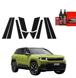 10w1 Folia karbonowa na słupki do Jeep Compass (2025-2026)