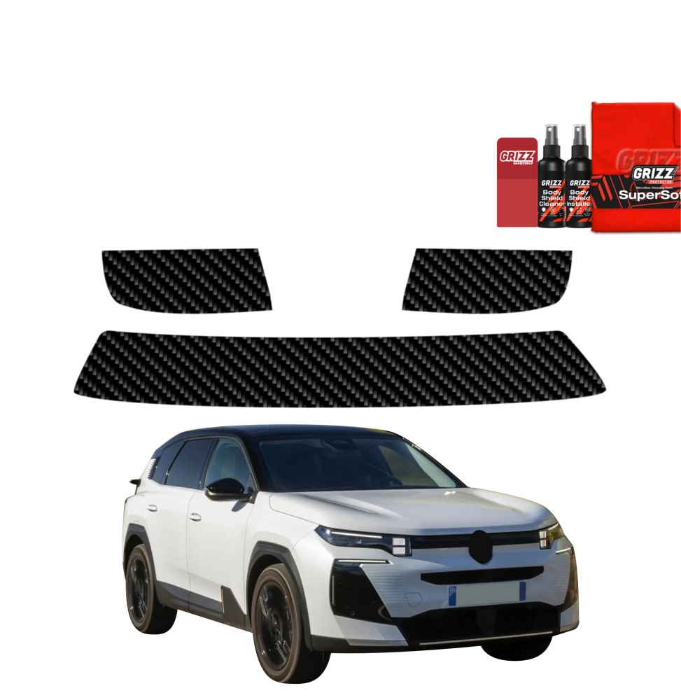 3w1 Folia karbonowa na próg bagażnika do Citroen C5 Aircross (2025-2026)