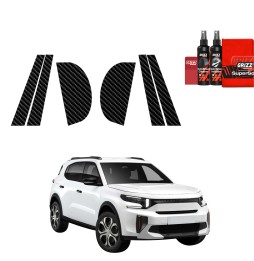 6w1 Folia karbonowa na słupki do Citroen C3 Aircross (2025-2026)