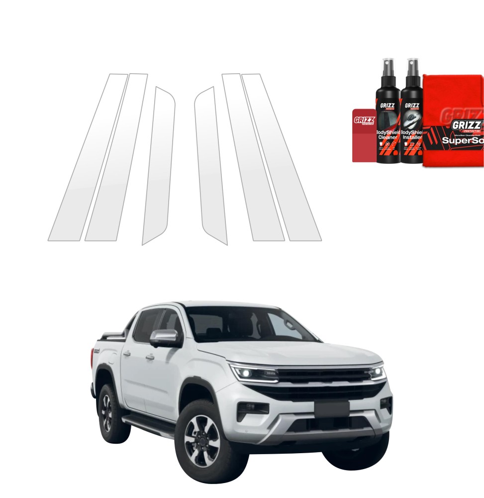 6w1 Folia ochronna na słupki Grizz do Volkswagen Amarok (2023-2026)