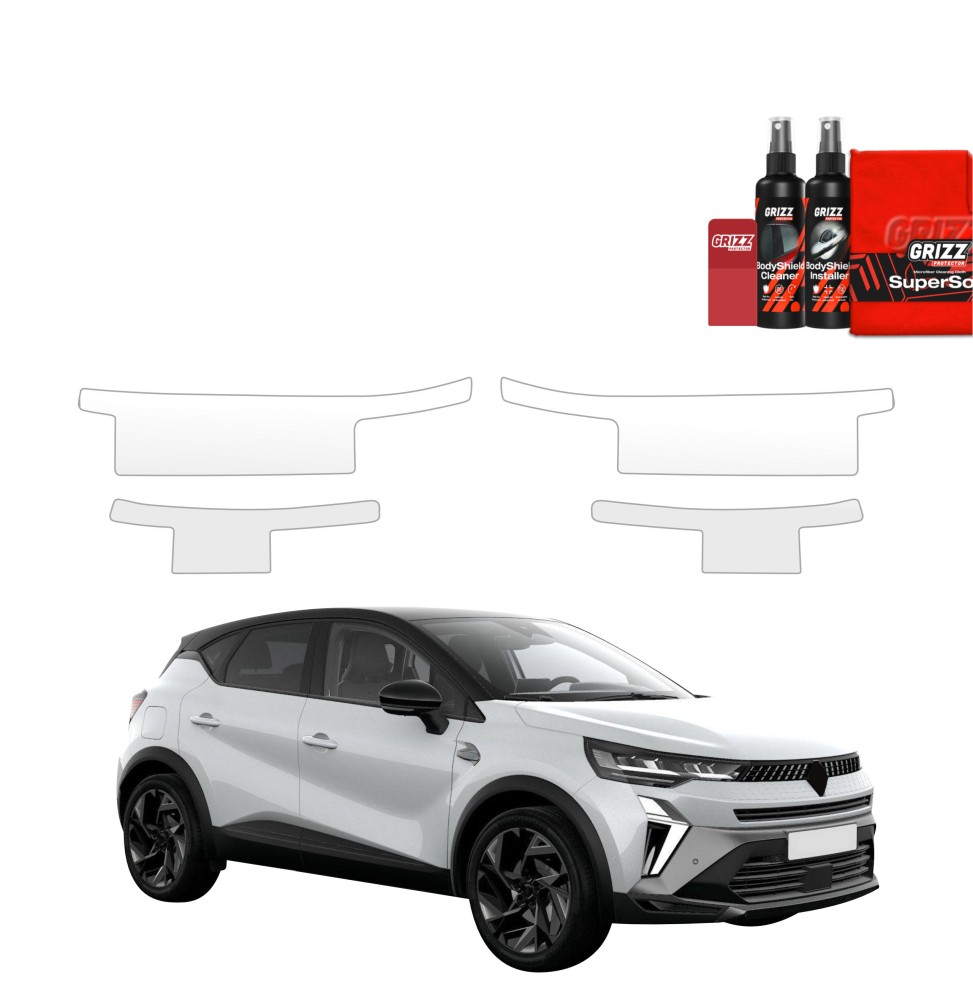 4w1 Folia ochronna na progi Grizz do Renault Captur (2024-2026)