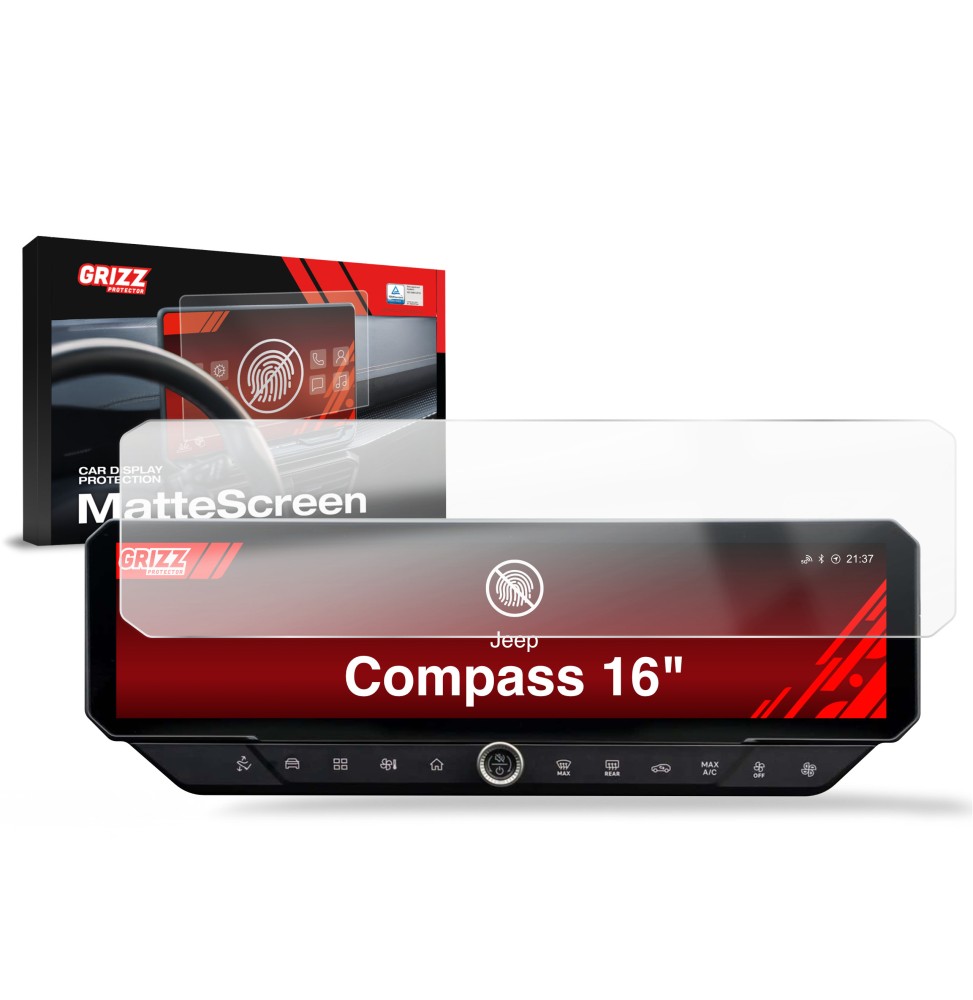 Folia antyodciskowa na ekran Jeep Compass 16" (2026) matowa Grizz