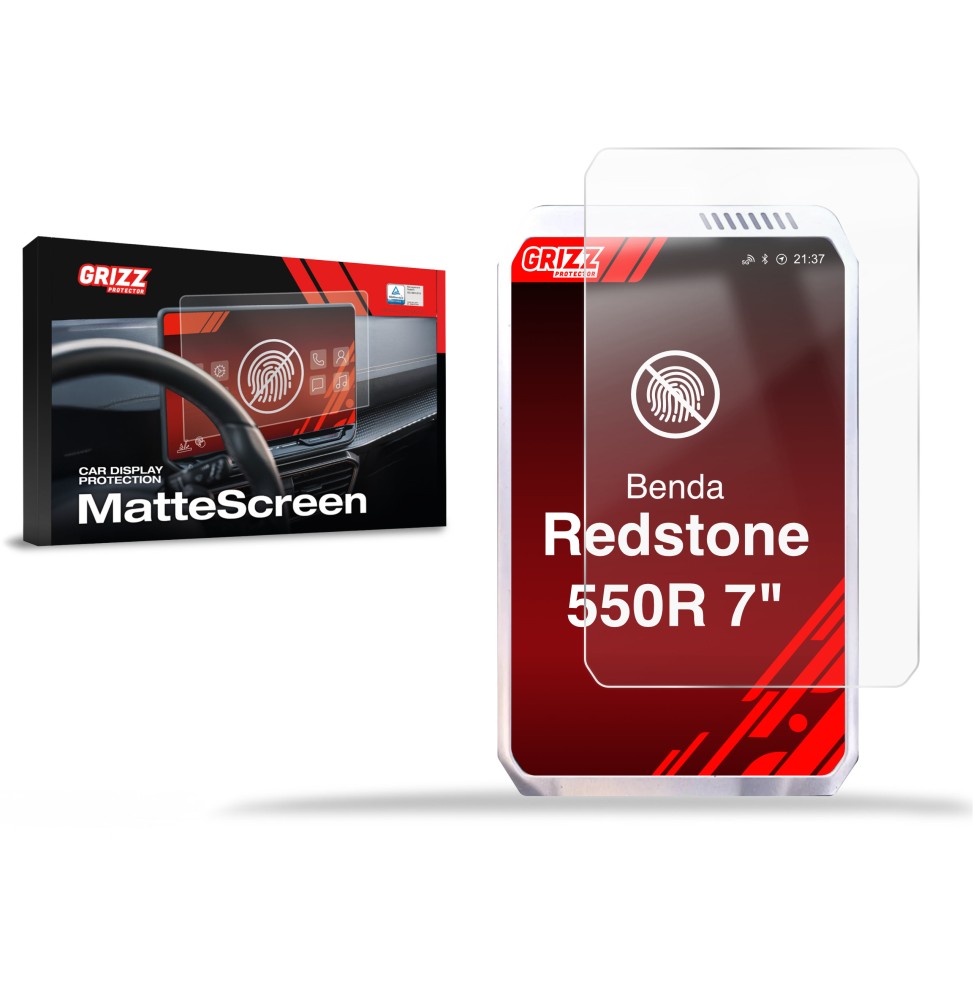 Folia antyodciskowa na ekran BENDA Redstone 550R 7" (2025-2026) matowa Grizz