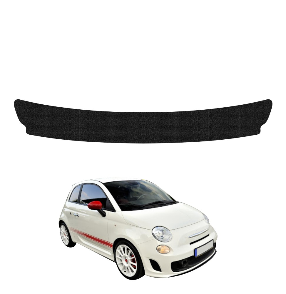 Powłoka techniczna na próg bagażnika do Abarth 500 (2016-2023) GRIZZ HeavyDuty Czarna