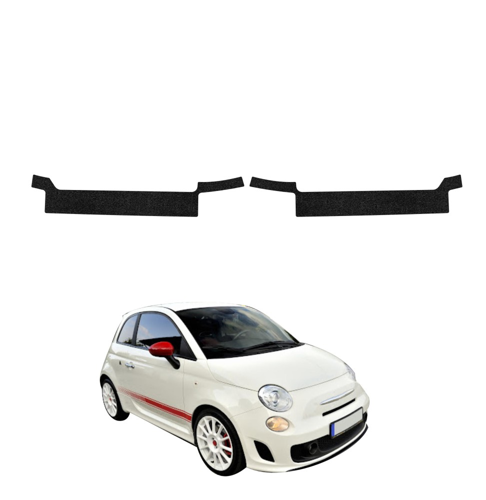 Powłoka techniczna na progi do Abarth 500 (2016-2023) GRIZZ 2w1 HeavyDuty Czarna