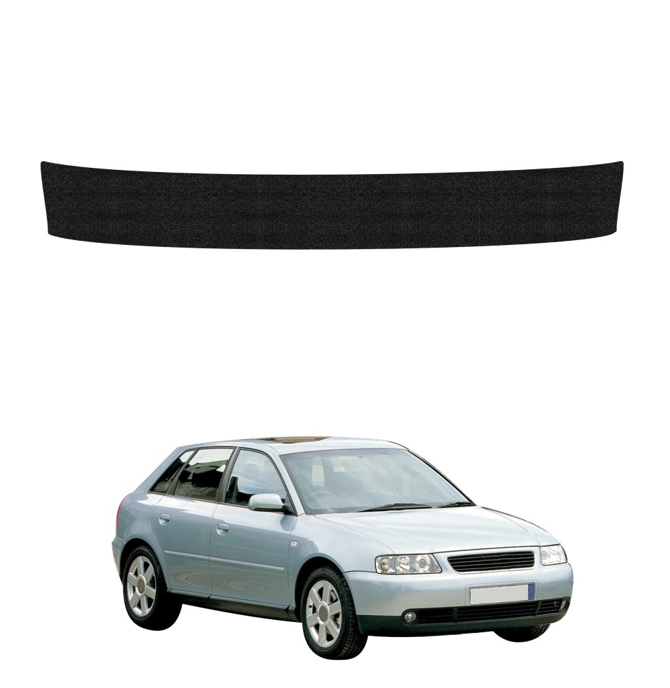 Powłoka techniczna na próg bagażnika do Audi A3 8L Hatchback 5D (1999-2003) GRIZZ HeavyDuty Czarna