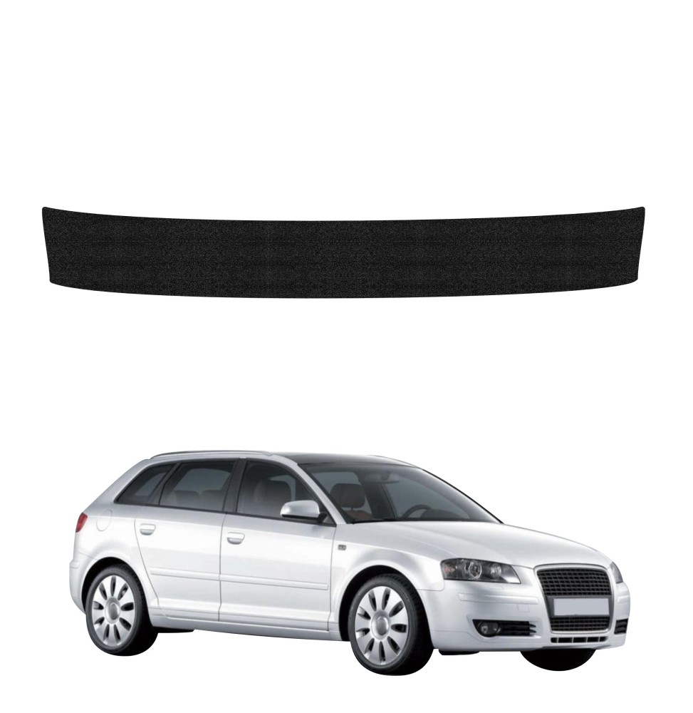 Powłoka techniczna na próg bagażnika do Audi A3 8P Hatchback 5D (2008-2012) GRIZZ HeavyDuty Czarna