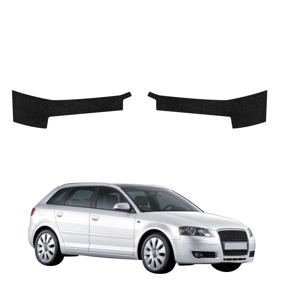 Powłoka techniczna na progi do Audi A3 8P Hatchback 5D (2008-2012) GRIZZ 2w1 HeavyDuty Czarna