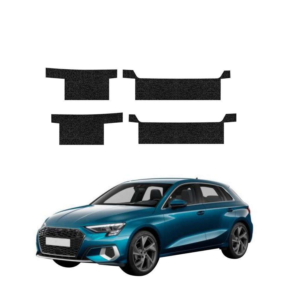 Powłoka techniczna na progi do Audi A3 8Y Sportback (2020-2023) GRIZZ 4w1 HeavyDuty Czarna