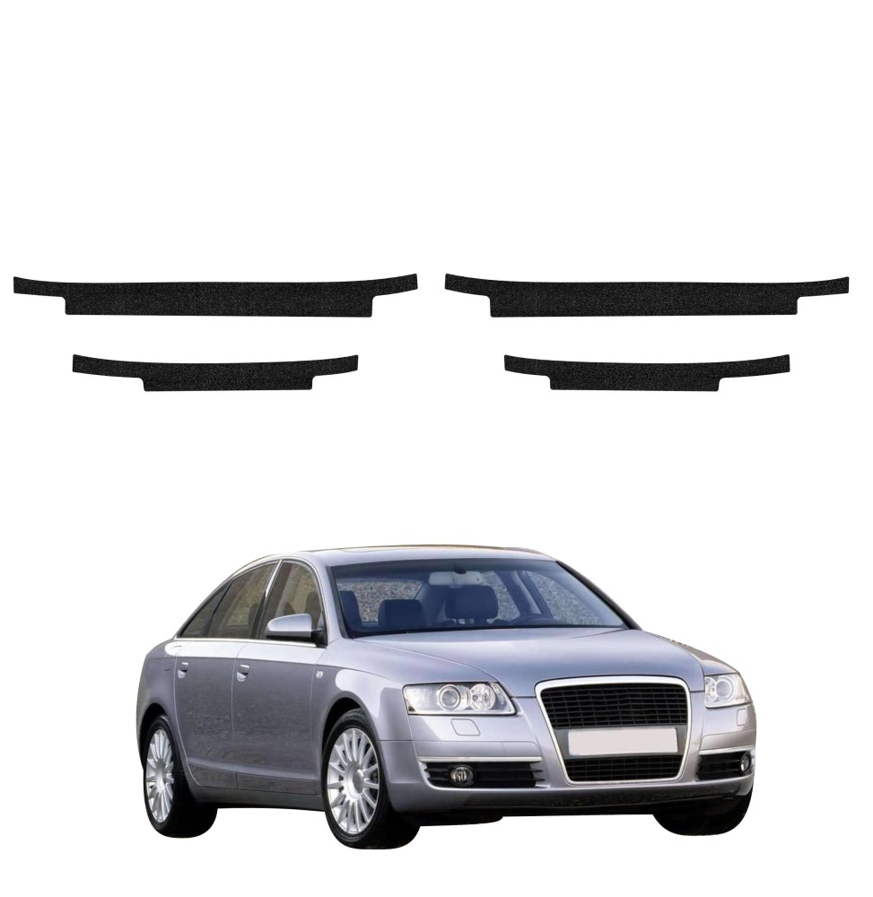 Powłoka techniczna na progi do Audi A6 C6 Sedan 4D (2004-2008) GRIZZ 4w1 HeavyDuty Czarna