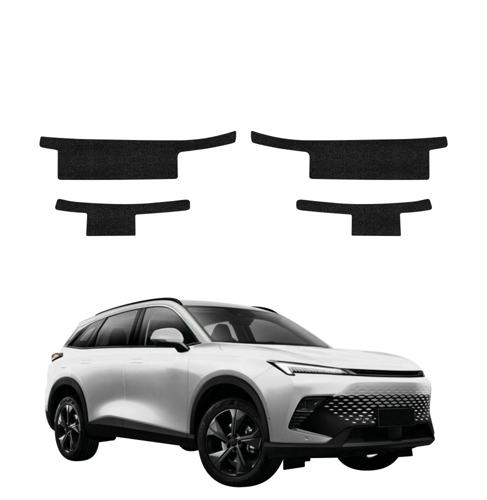 Powłoka techniczna na progi do BAIC BEIJING 5 (2023-2026) GRIZZ 4w1 HeavyDuty Czarna