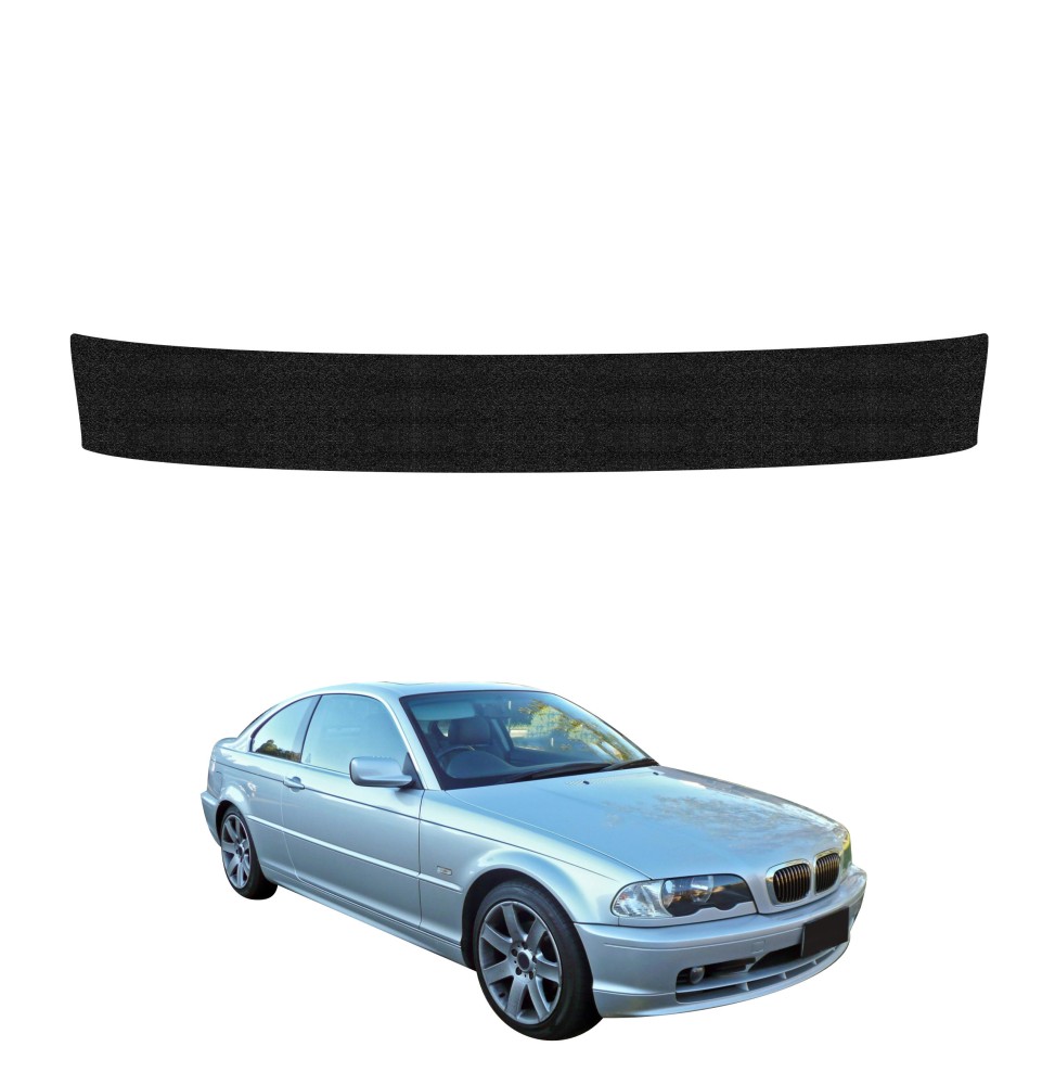 Powłoka techniczna na próg bagażnika do BMW 3 E46 Coupe Pre-LCI (1999-2002) GRIZZ HeavyDuty Czarna