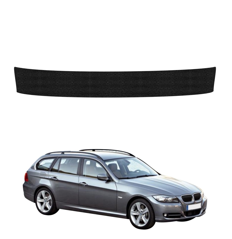 Powłoka techniczna na próg bagażnika do BMW 3 E91 Kombi Pre-LCI (2004-2008) GRIZZ HeavyDuty Czarna