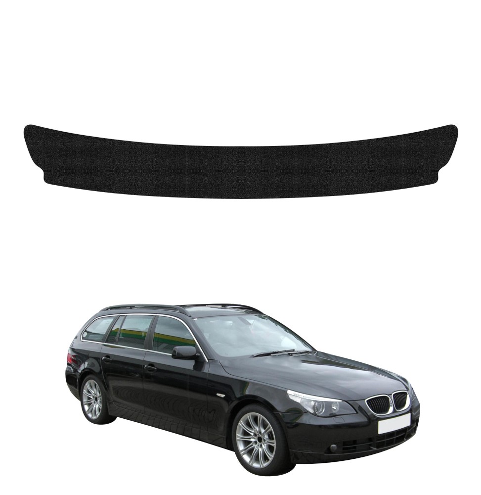 Powłoka techniczna na próg bagażnika do BMW 5 E61 Kombi PreLCI (2003-2007) GRIZZ HeavyDuty Czarna