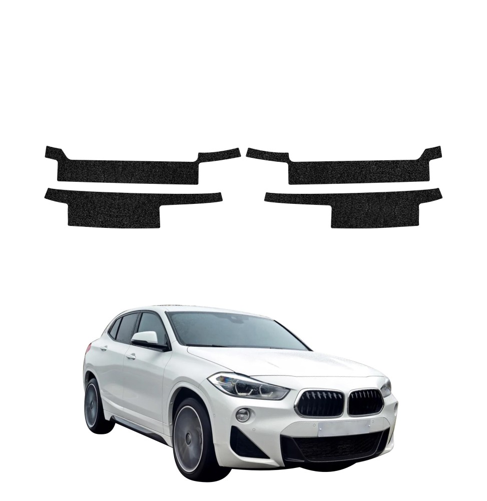 Powłoka techniczna na progi do BMW X2 (2017-2023) GRIZZ 4w1 HeavyDuty Czarna