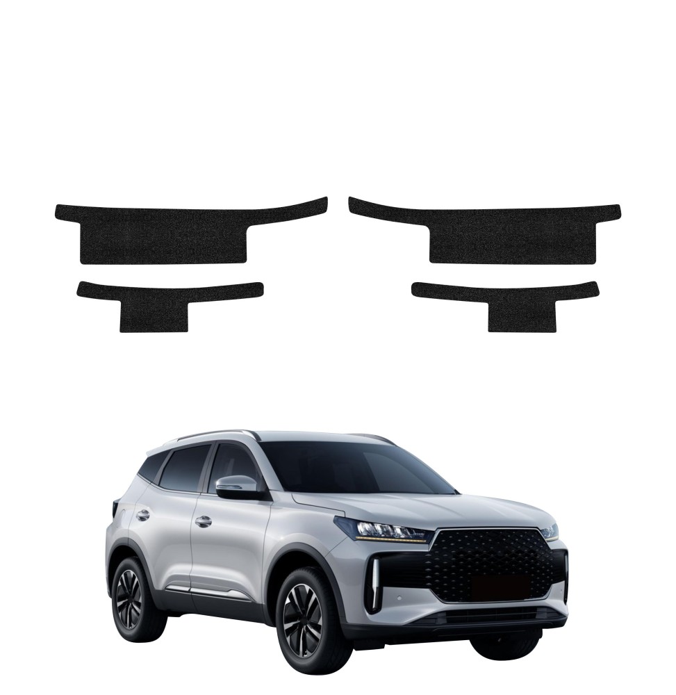 Powłoka techniczna na progi do Chery Tiggo 4 (2025-2026) GRIZZ 4w1 HeavyDuty Czarna
