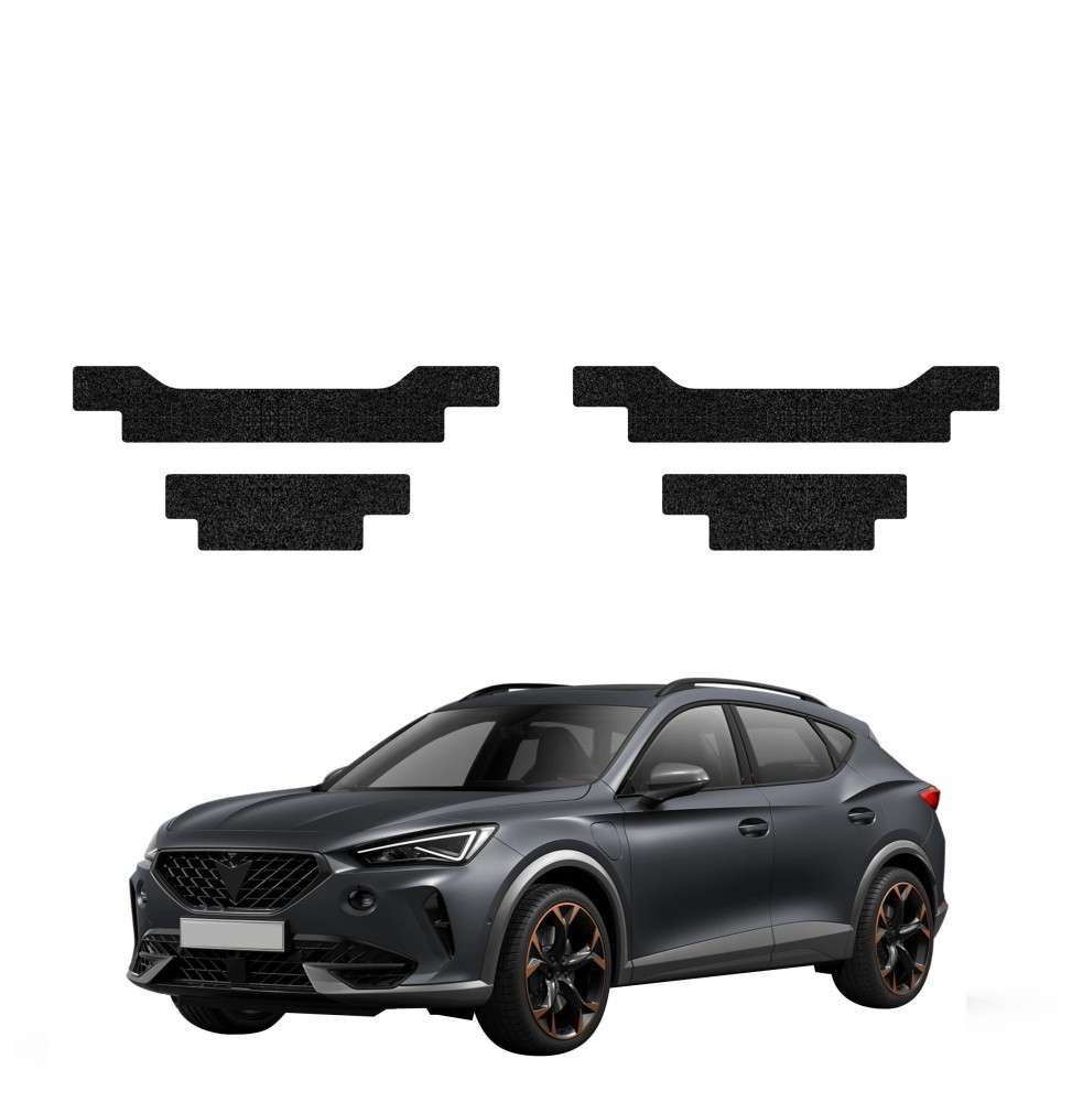 Powłoka techniczna na progi do Cupra Formentor (2020-2024) GRIZZ 4w1 HeavyDuty Czarna