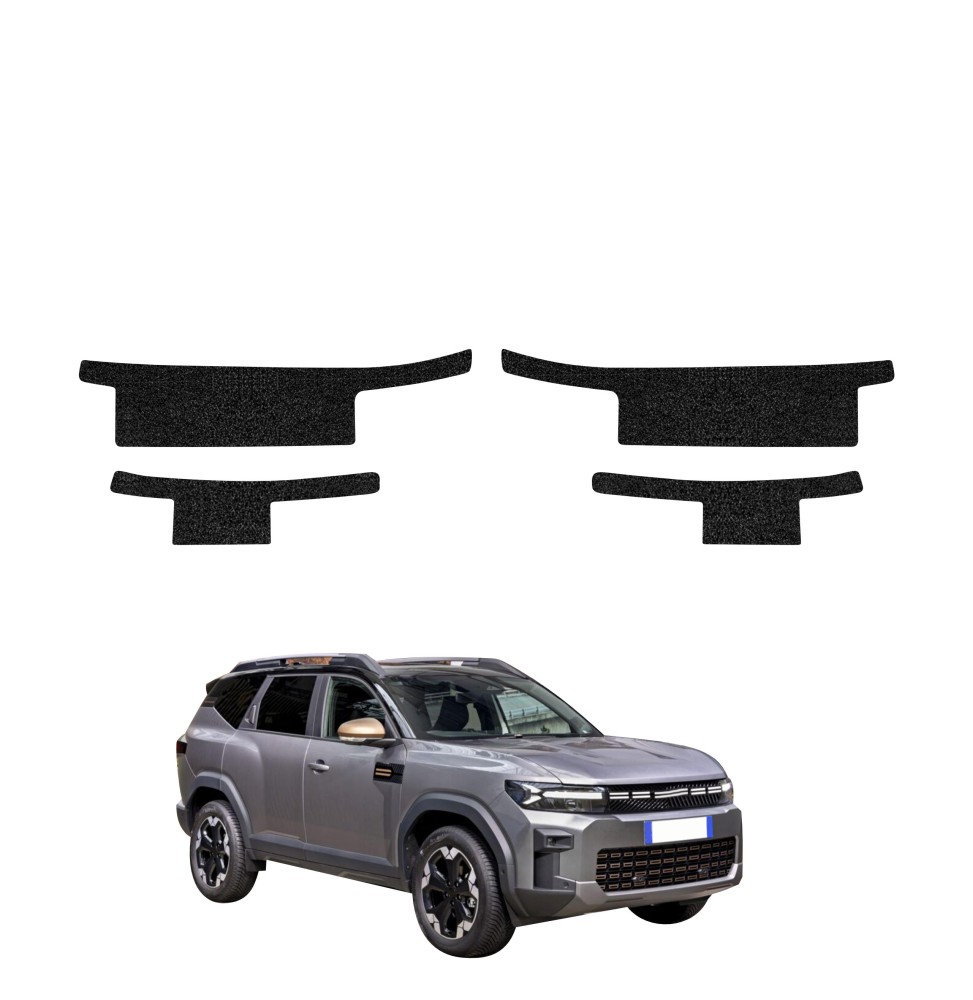 Powłoka techniczna na progi do Dacia Bigster (2025-2026) GRIZZ 4w1 HeavyDuty Czarna