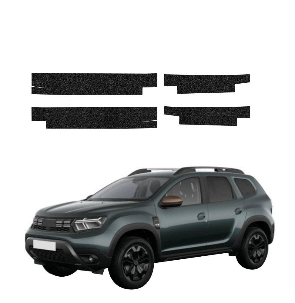 Powłoka techniczna na progi do Dacia Duster (2024-2026) GRIZZ 4w1 HeavyDuty Czarna