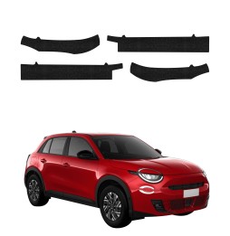 Powłoka techniczna na progi do Fiat 600 (2023-2026) GRIZZ 4w1 HeavyDuty Czarna