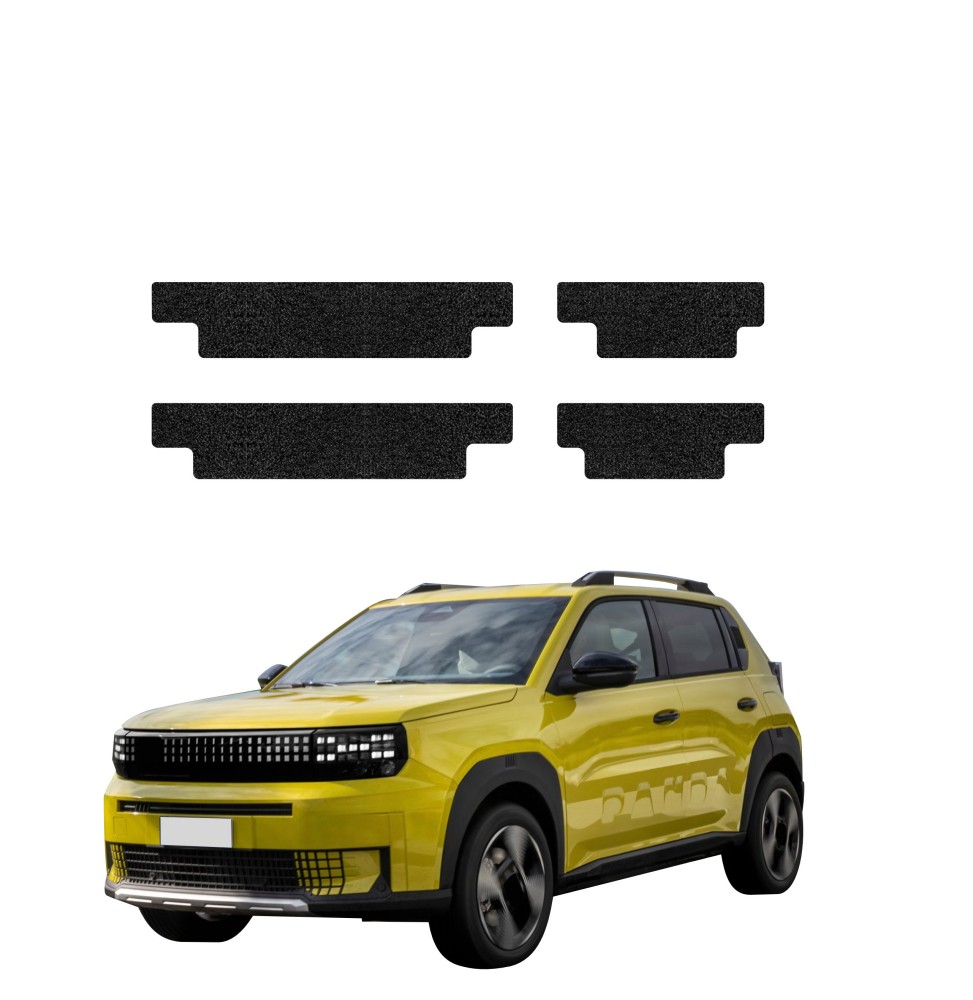Powłoka techniczna na progi do Fiat Grande Panda (2025-2026) GRIZZ 4w1 HeavyDuty Czarna