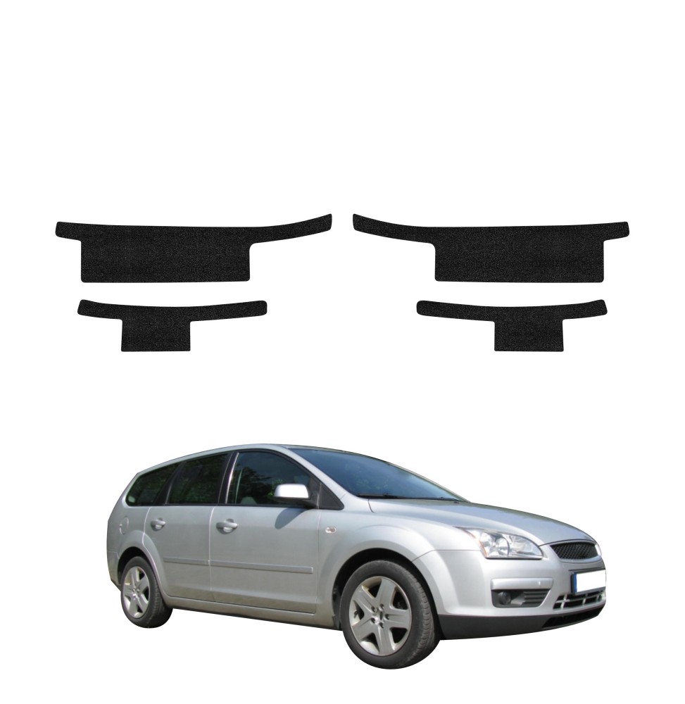 Powłoka techniczna na progi do Ford Focus Mk2 Kombi (2004-2007) GRIZZ 4w1 HeavyDuty Czarna