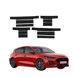 Powłoka techniczna na progi do Ford Focus ST-Line X Hatchback Facelift (2021-2025) GRIZZ 12w1 HeavyDuty Czarna
