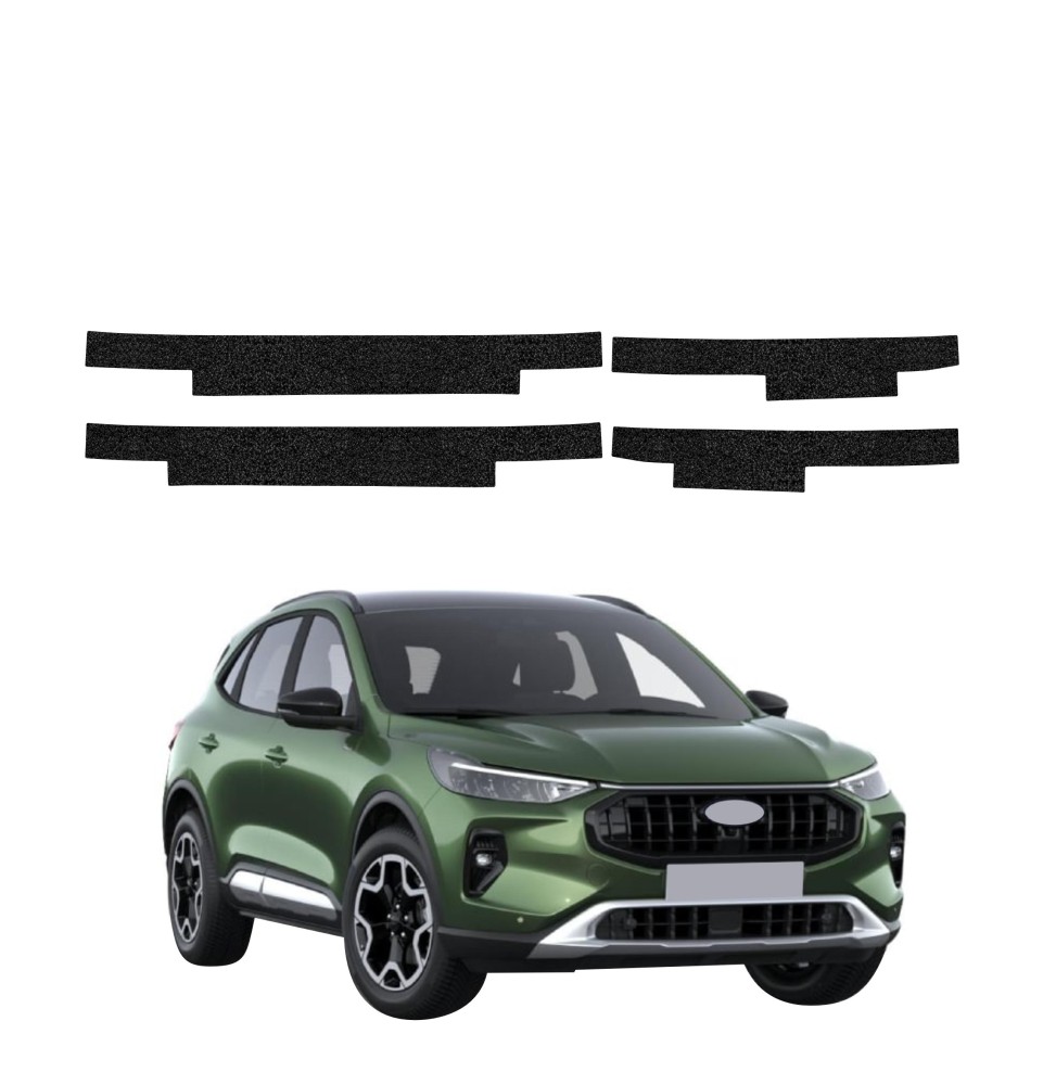 Powłoka techniczna na progi do Ford Kuga Active Facelift (2024-2026) GRIZZ 4w1 HeavyDuty Czarna