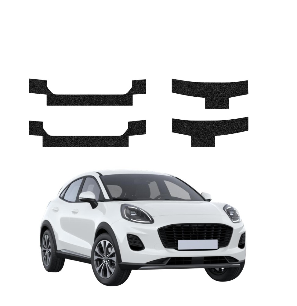 Powłoka techniczna na progi do Ford Puma Facelift (2024-2026) GRIZZ 4w1 HeavyDuty Czarna