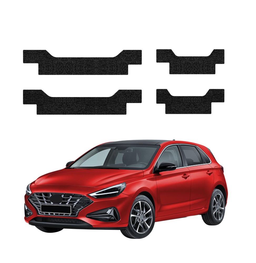 Powłoka techniczna na progi do Hyundai i30 Hatchback (2020-2026) GRIZZ 4w1 HeavyDuty Czarna