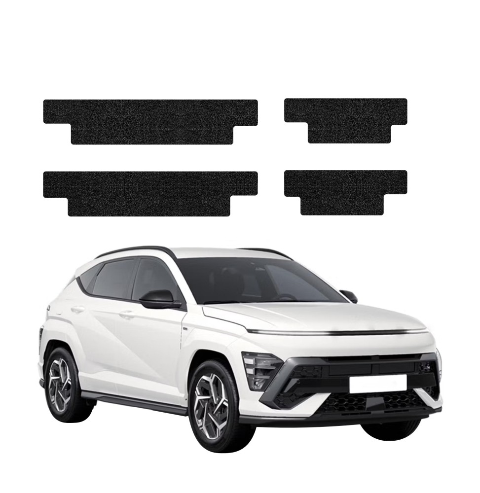 Powłoka techniczna na progi do Hyundai Kona N-Line (2023-2026) GRIZZ 4w1 HeavyDuty Czarna