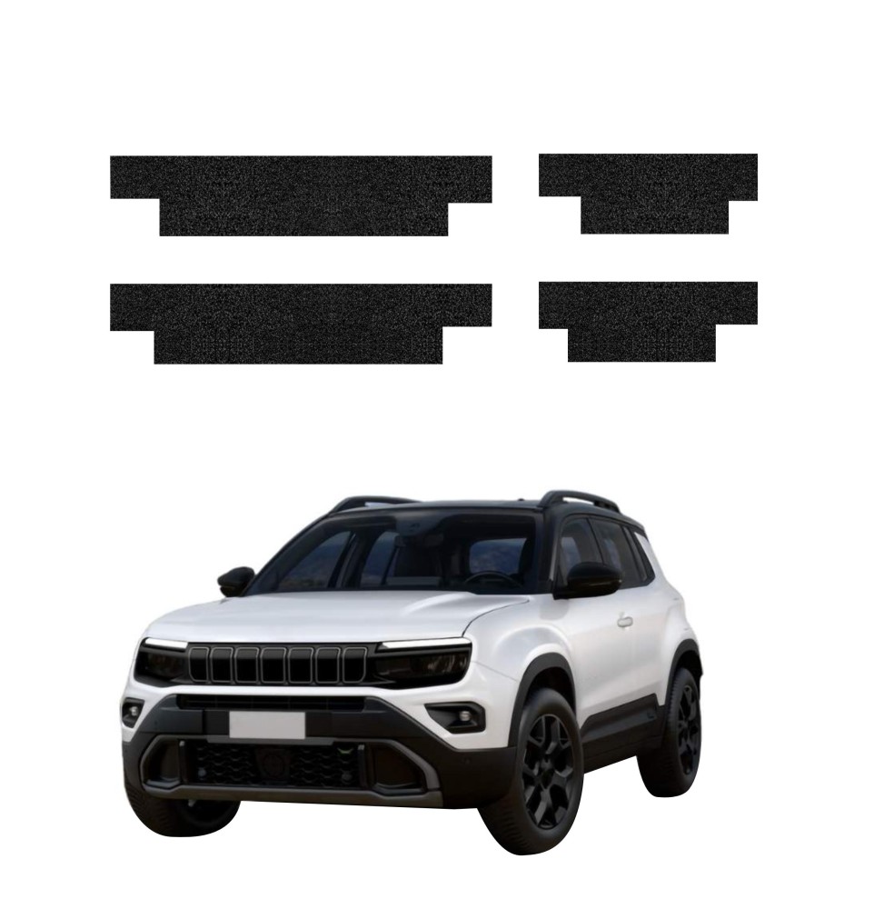 Powłoka techniczna na progi do Jeep Avenger (2023-2026) GRIZZ 4w1 HeavyDuty Czarna