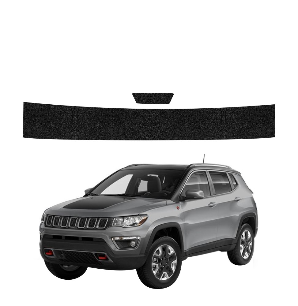 Powłoka techniczna na próg bagażnika do Jeep Compass (2020-2024) GRIZZ 2w1 HeavyDuty Czarna