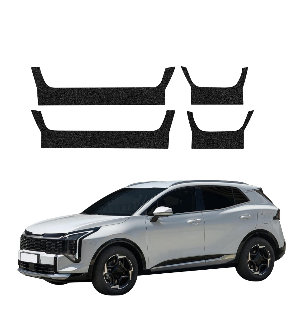 Powłoka techniczna na progi do Kia Sportage 5 Facelift (2025-2026) GRIZZ 4w1 HeavyDuty Czarna