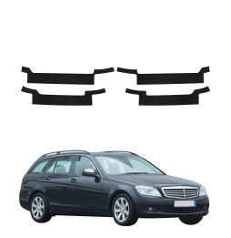 Powłoka techniczna na progi do Mercedes Benz C Klasa S204 Kombi (2007-2011) GRIZZ 4w1 HeavyDuty Czarna