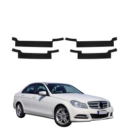 Powłoka techniczna na progi do Mercedes Benz C Klasa W204 Sedan Facelifting (2011-2014) GRIZZ 4w1 HeavyDuty Czarna