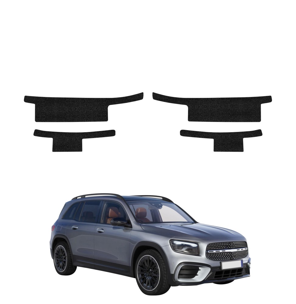 Powłoka techniczna na progi do Mercedes GLB 200 (2023-2026) GRIZZ 4w1 HeavyDuty Czarna